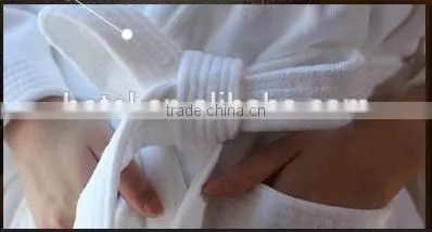Luxury hotel bathrobe, velour bathrobe, terry bathrobe