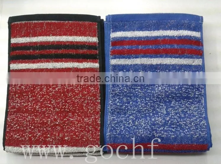 Yarn dyed jacquard facecloth 100% cotton face flannel