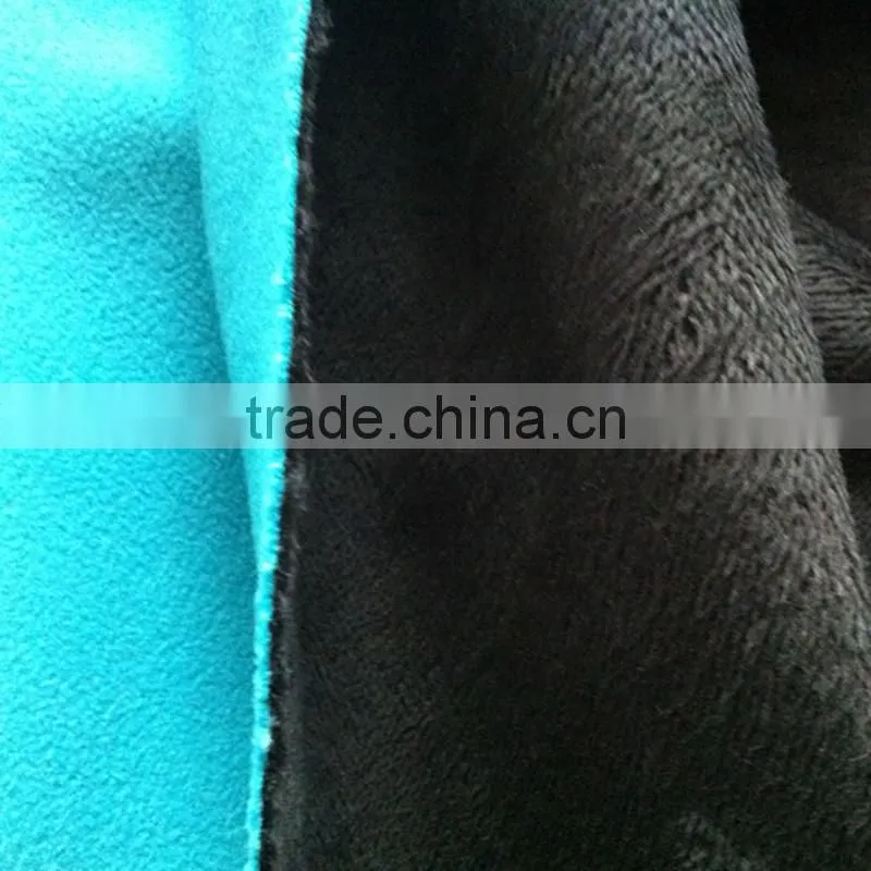 micro polar fleece bonded interlock fabric wholesal