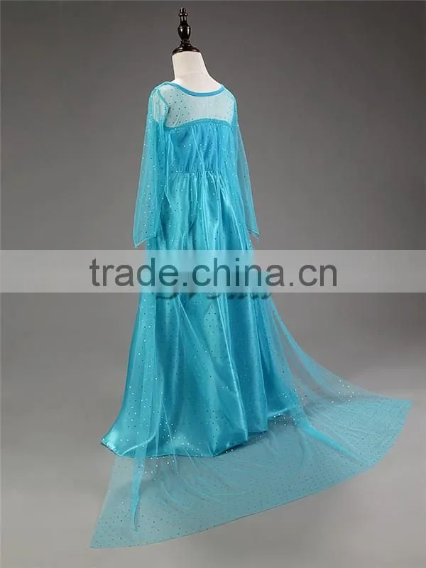 (Hot sell) Frozen Girl dress Mullet dress for Chirldren summer dress One-piece Beautiful wedding dress