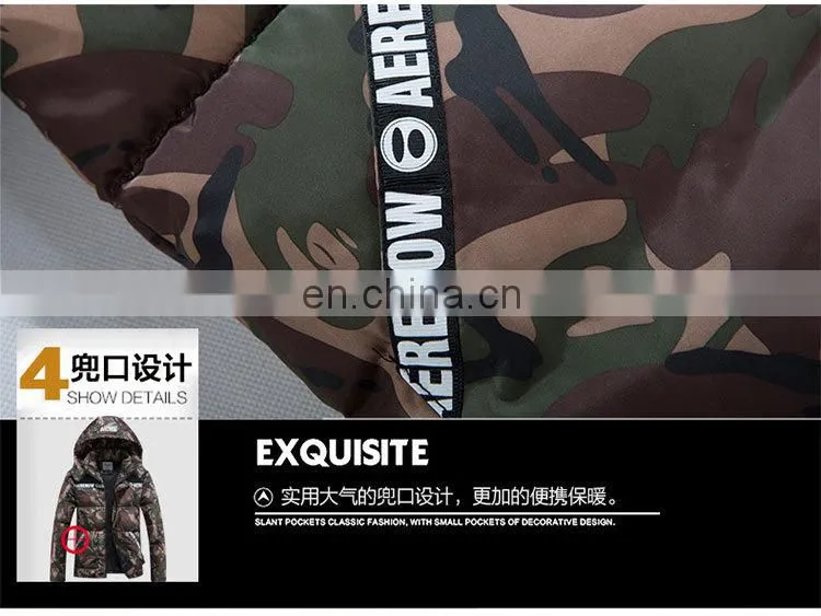 Hot Sale Men Camo Jacket 100% High Quality Cotton Camo Jacket Men