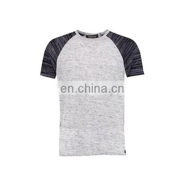 Promothion latest simple blank reglan sleeve cheap wholesale men's tshirt