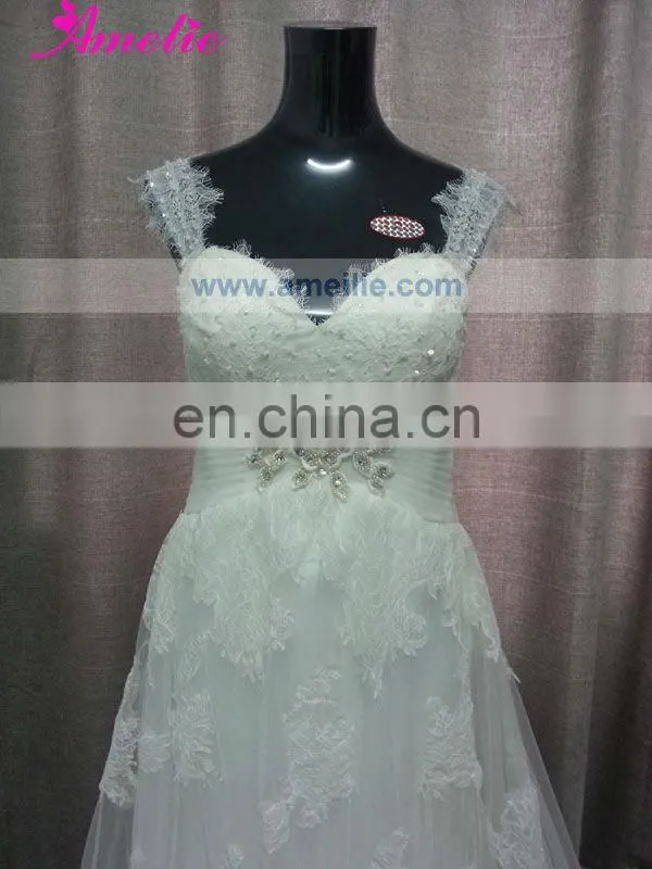 AC1037 Sweetheart Neckline Lace Overlay Wedding Dress Patterns