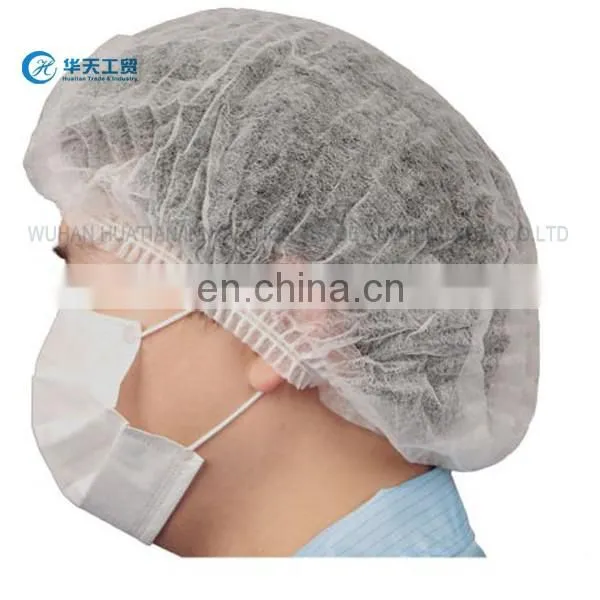 One Time Use Mob Cap For Food Industry ,Disposable pp nonwoven clip cap, mop cap for disposable one-time use