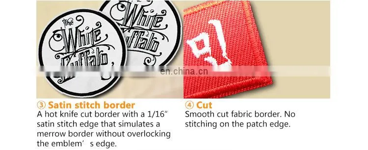 Wholesale Sublimation Blank Embroidery Badge For Textiles