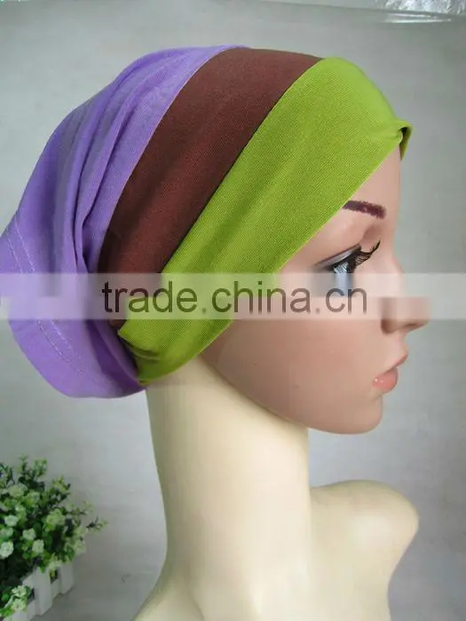 A560 fashion TWO PIECES elastic MUSLIM lycra HIJAB