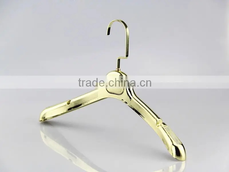 IMY-353 golden shiny dress hanger deluxe electroplating hanger