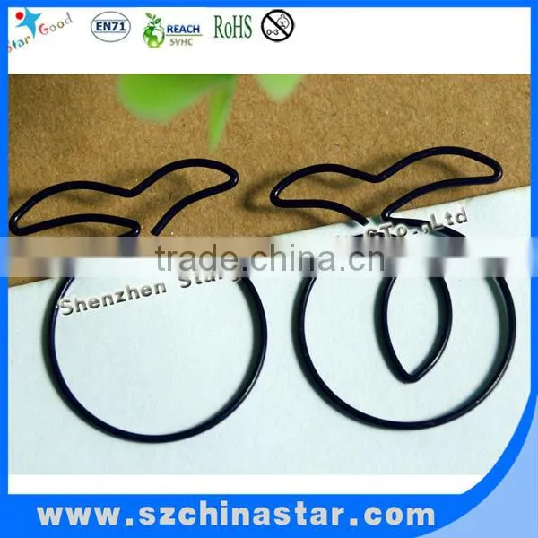 colorful shapes paper clip with plastic box