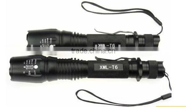 aluminum zoom cree led xml t6 torch with clip