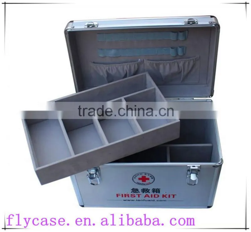 aluminum profile fireproof shell wine packaging case with lock and handle