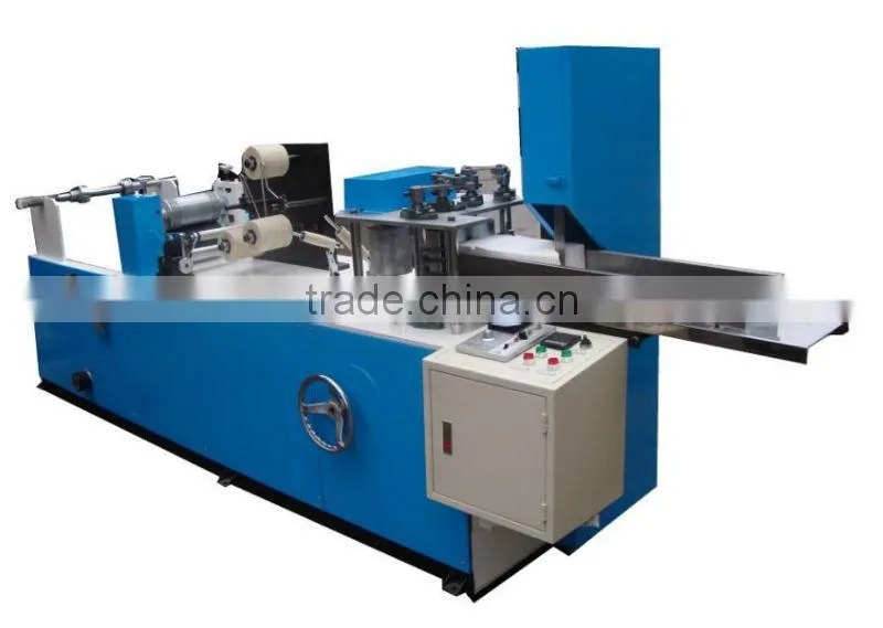 High efficiency paper napkin embossing folding machine