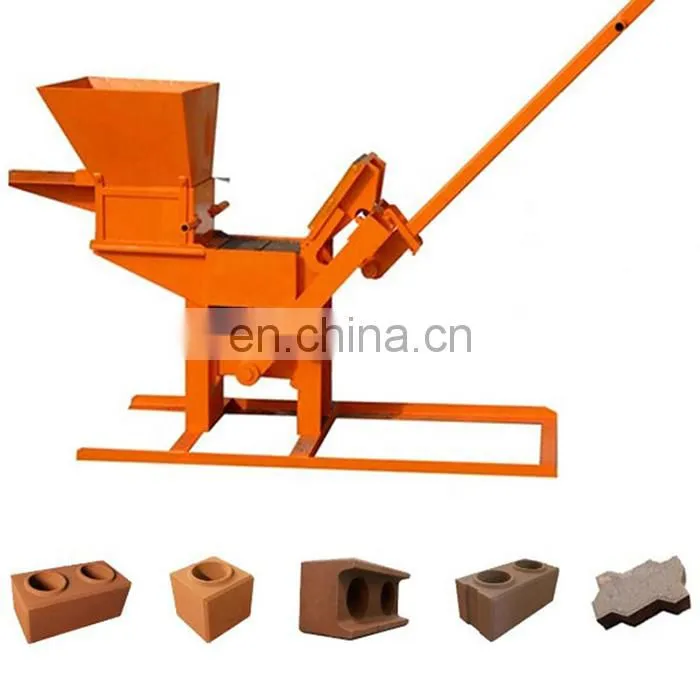 manual clay hydraulic press form concrete brick making machine/cement brick machine