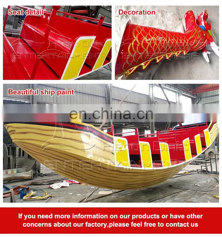 Entertainment fairground pirate ship rides thrilling outdoor games amusement park for sale