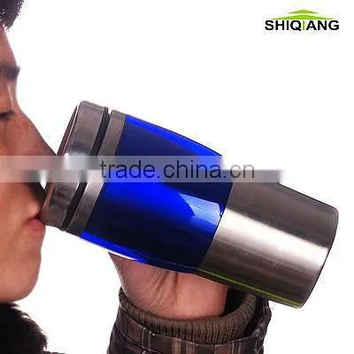 450ml double wall insulated stainless steel travel thermal mugs with handle BL-5061