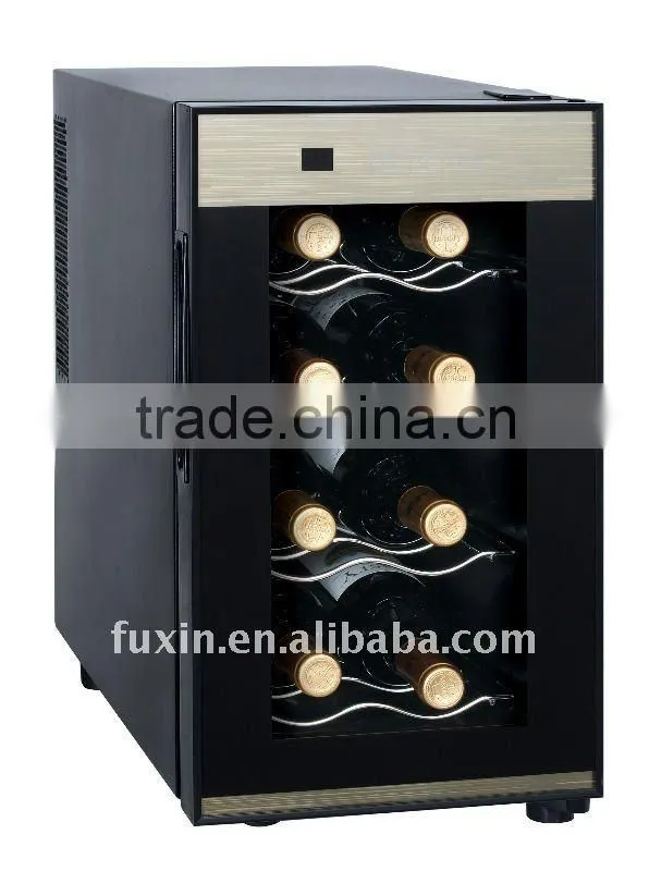 FUXIN:JC-23CFW .Table Top Fridge with 8Bottles / Mini wine chiller /electric beverage coolers.