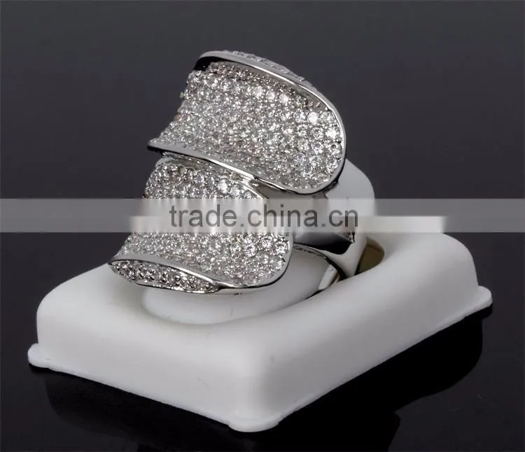 Limited Style Big Luxury Setting Cubic Zirconia Women Engagement Party Deluxe Ring