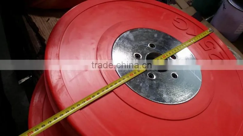 Rubber bumper plates for home gym