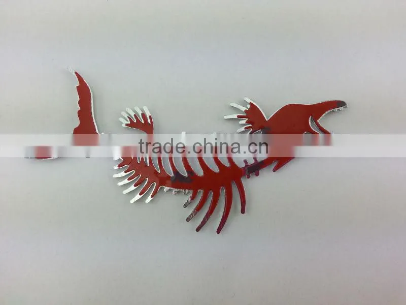 stock car fish decoration car sticker and emblem