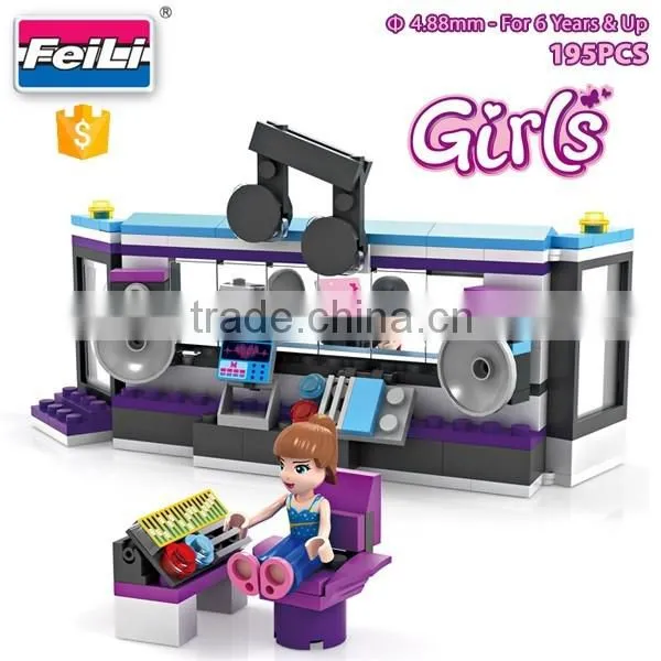 new arrival GIRLS intelligent plastic building bricks toys cogo