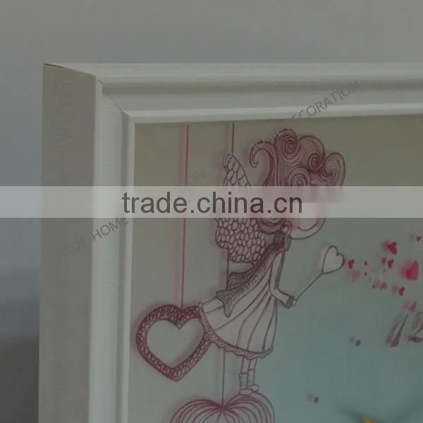 lovely wall clock wooden framed wall clock