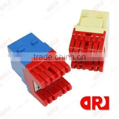 With different colors Cat5e UTP RJ45 Keystone Jack