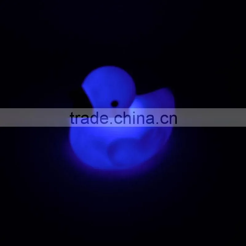 Eco-friendly Flashing Led White Vinyl Duck Toys