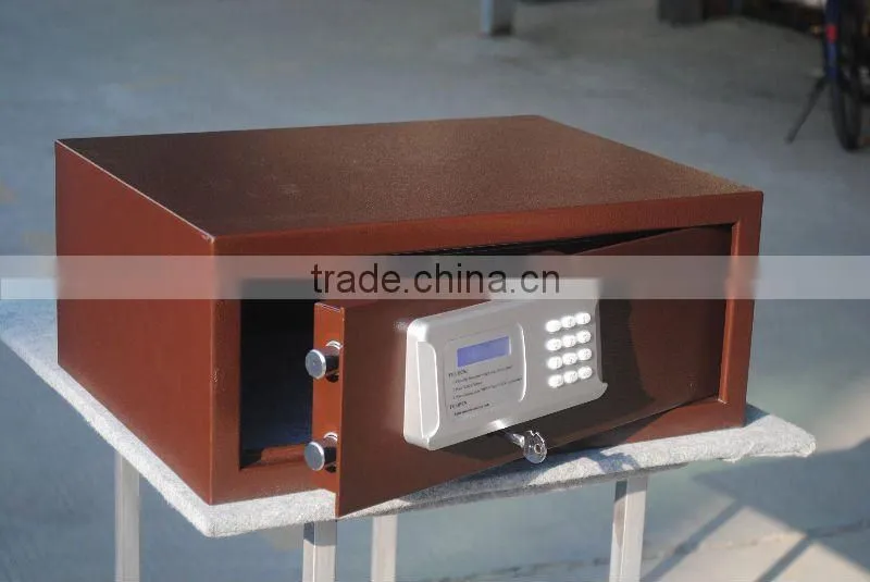 Motorized hotel safe box, LCD display, for 17"laptop