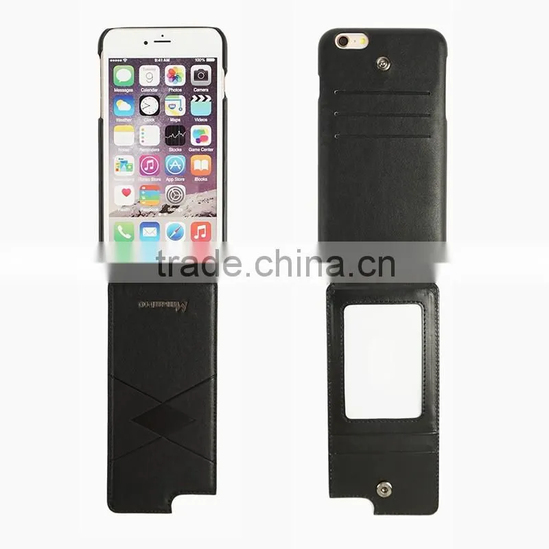 New arrival leather case for Iphone 6s slim leather mobile phone back cover