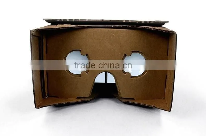 Fashion and low price plastic 3d glasses google cardboard v2 for 3D game and video
