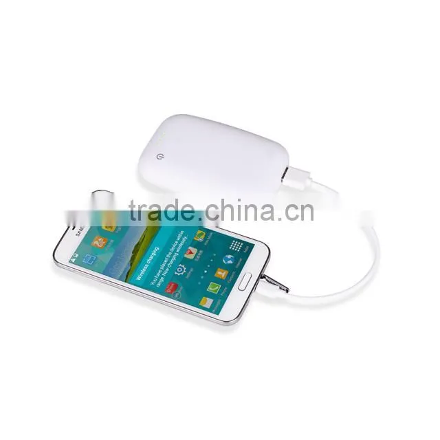 Emergency Charging Station 4000mAh Qi Wireless Charger Power Bank, Portable Wireless Power Bank Charger