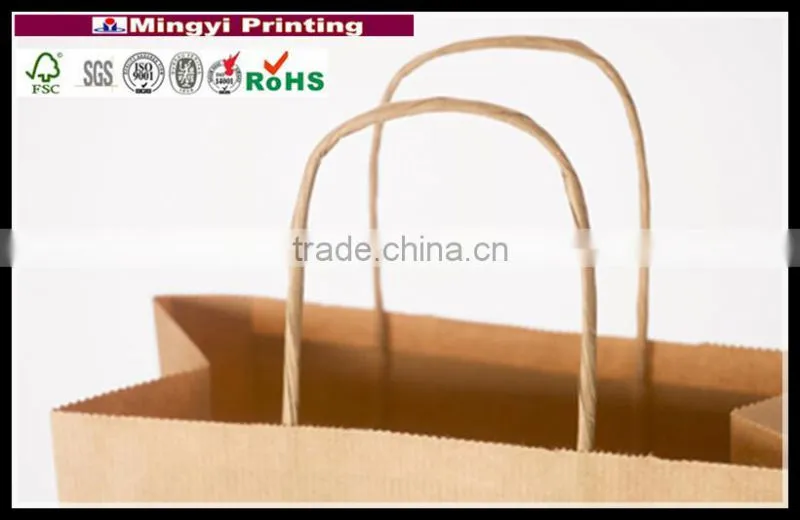 Factory direct customer design shopping paper bag with handle