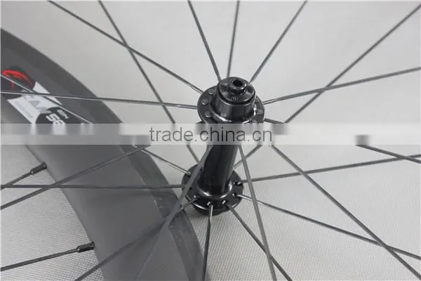 ICAN clincher road bike wheels R13hubs carbon fiber road bike wheels W56C