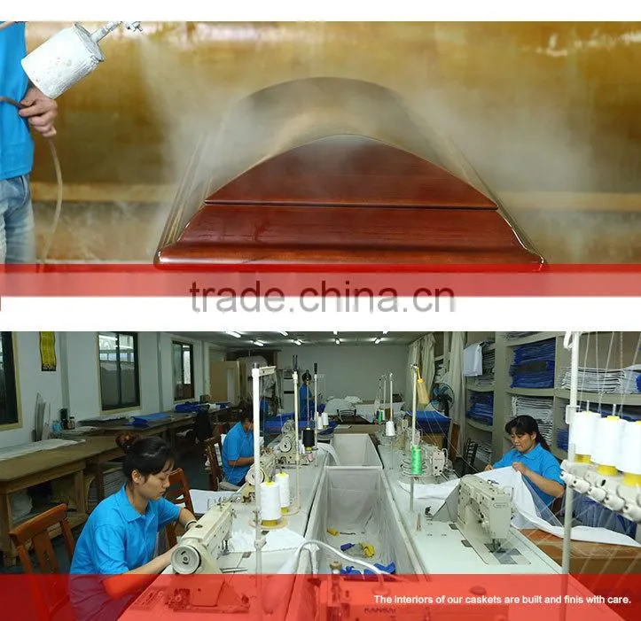 FEMALE ESTHER CHERRY Lumber Casket Lining