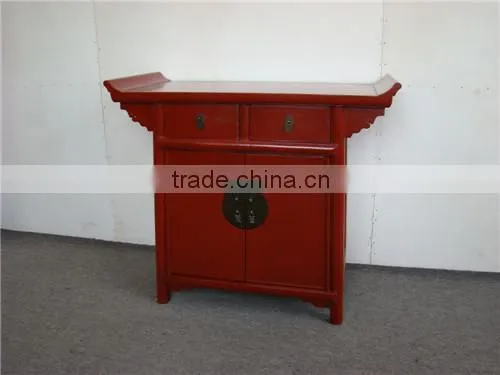 antique style wood closet red cabinet with drawers design
