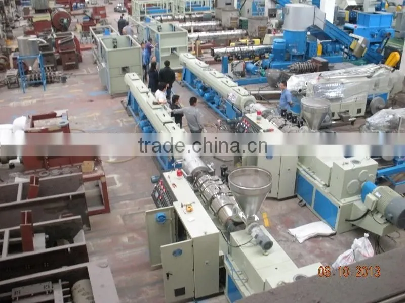 PVC double pipe extrusion machine