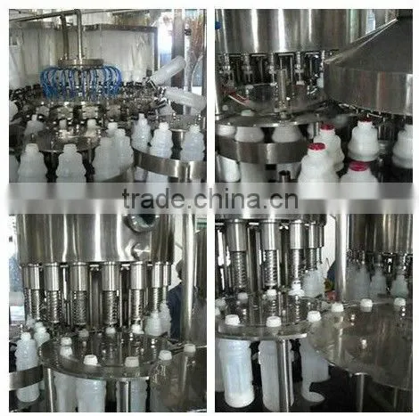 Milk filling and aluminum foil sealing machine