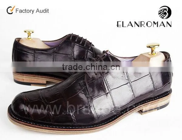 Supply Clients design Upscale classic men crocodile leather shoes