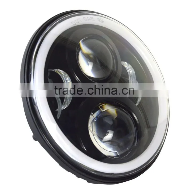 New arrival and Smart design 50W 7 inch led headlight for Jeep vehicles