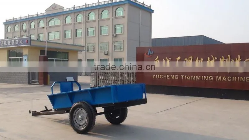 Mini Walking tractor trailer, walking tipping back trailer