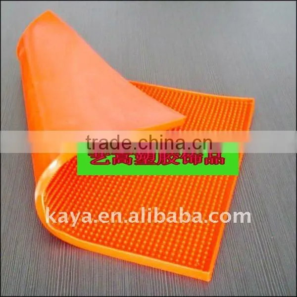 China factory custom rubber bar mat/promotional pvc bar mat