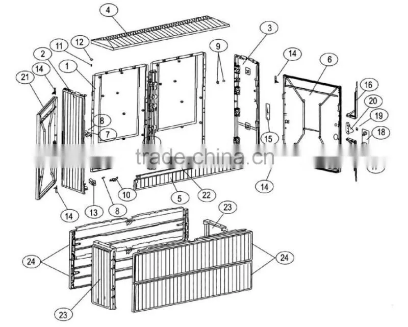 SAIP/SAIPWELL 1000*865*320mm IP65 SMC Unsaturated Polyester Power Box