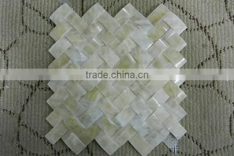 Triple inspection system guarantees good quality honey onyx china mosaic tiles