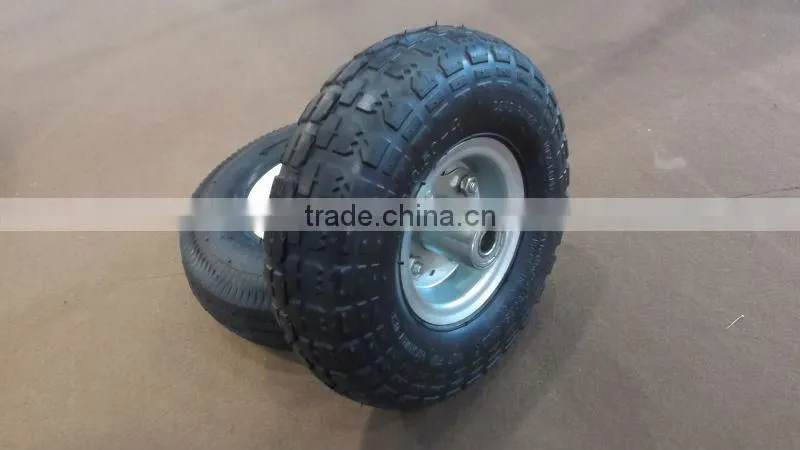 High Quality manufacturer 400 4 wheel barrow tyre Pneumatic wheel tyre 4.00-4