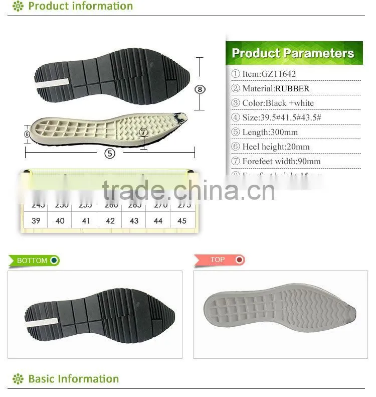 sole type men sporty shoes sole rubber outsole