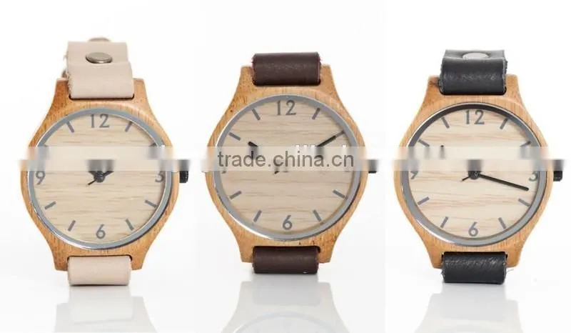Bamboo Revolution Watches Leather Strap Custom Bamboo Watch