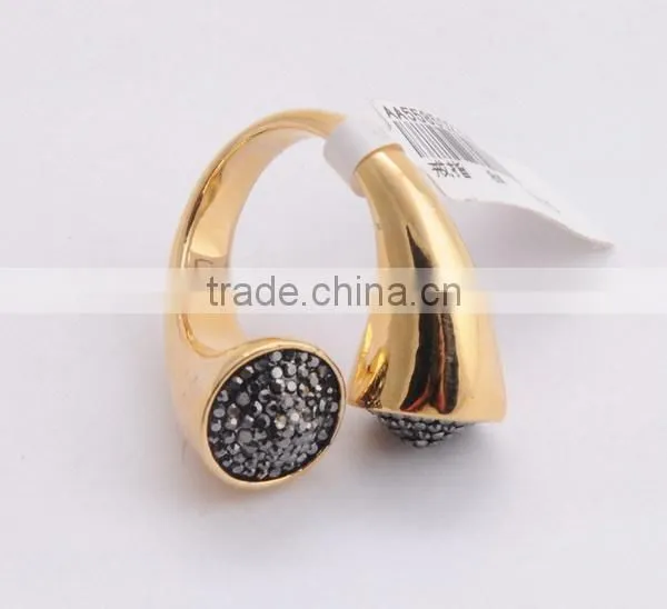 Four Layers Crystal Ring Four Level Rhinestones Ring