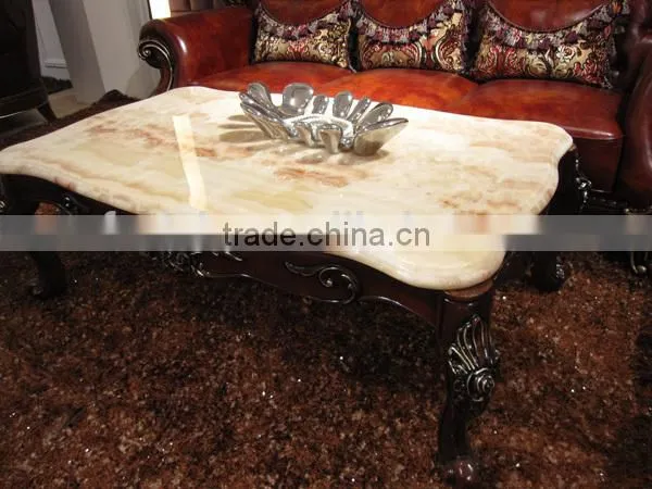 Modern Leather Sofa / Wooden Leather Sofa / Turkey Leather Sofa Set A02