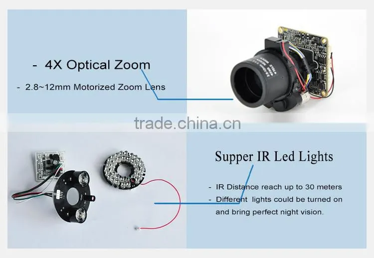 video digital surveillance camera night vision ip kamera CE FCC RoHS certification