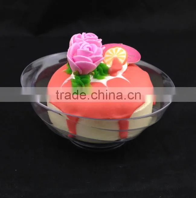 hot selling popular plastic crystal glass sugar 7 oz bowl