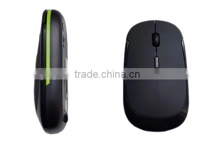 Portable Nano 2.4G Wireless Optical Mouse with DPI Switch (Black)